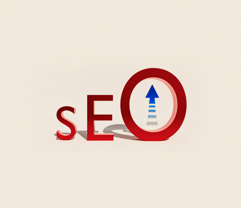 3D SEO illustration with an upward arrow symbolizing growth and the top digital marketing trends in 2026.